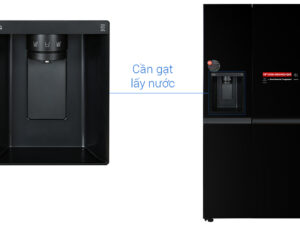 6. Tủ lạnh 2 cánh LG thiết kế với hộc lấy nước, lấy đá bên ngoài tiện lợi