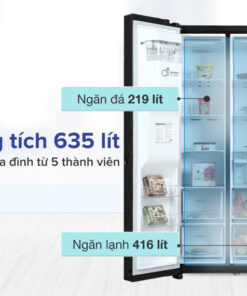 Thiết kế ngăn lạnh tủ lạnh LG D257WB