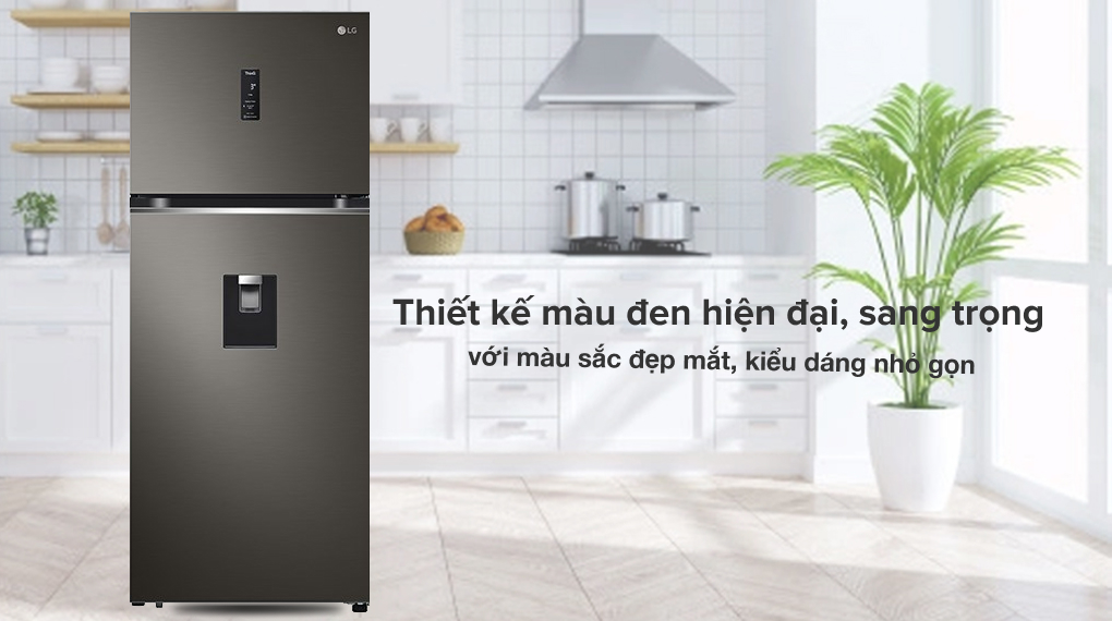 1. Ấn tượng với tủ lạnh LG GN-D372BLA ngay từ cái nhìn đầu bởi thiết kế đẹp mắt