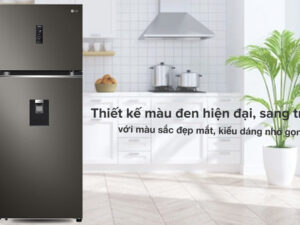 1. Tủ lạnh LG 374 Lít GN-D372BL inverter có thiết kế nhỏ gọn, phù hợp với mọi không gian bếp