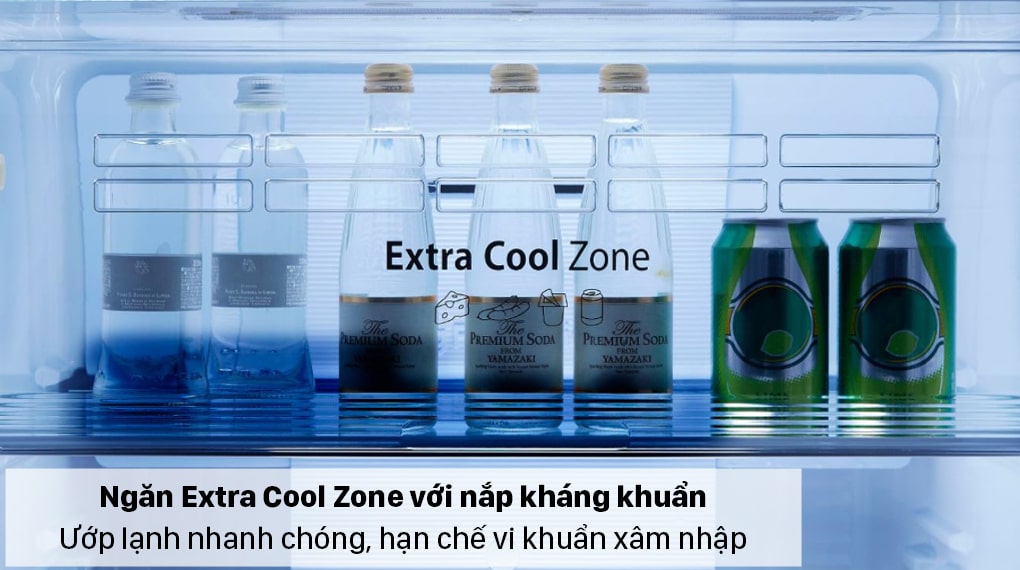 Ngăn Extra Cool Zone bảo quản đồ uống lạnh tốt