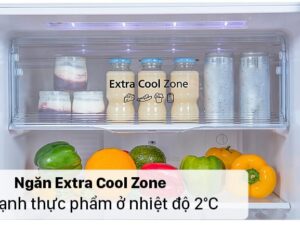 6. Ngăn Extra Cool Zone giữ nền nhiệt ở mức 2 độ C 