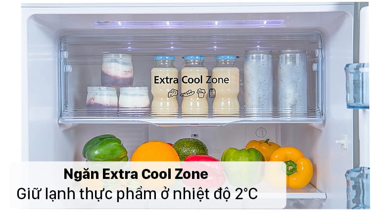 8. Tủ lạnh Panasonic NR-TV301VGMV bảo quản thực phẩm ở nhiệt độ 2°C