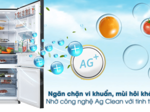 8. Công nghệ Ag Clean với tinh thể Ag+ khử mùi, kháng khuẩn tối ưu trên tủ lạnh Panasonic BX421GPKV