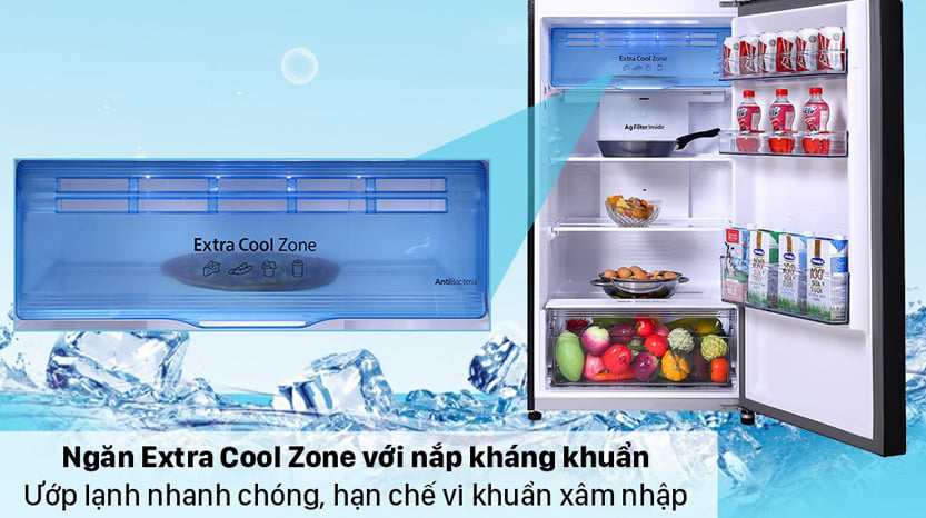 10. Tủ lạnh Panasonic NR-TL381VGMV ướp lạnh món thức uống một cách nhanh chóng