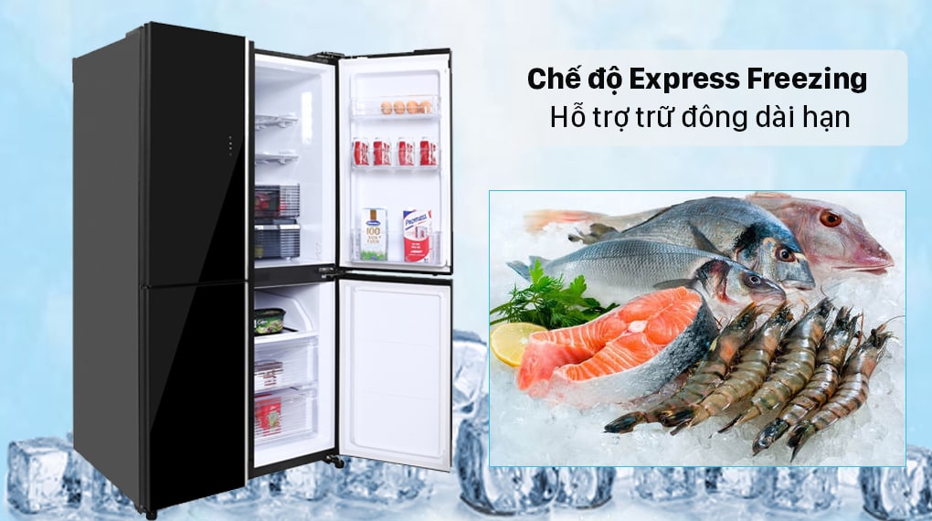8. Tủ lạnh Sharp SJ-FXP600VG-BK bảo quản thực phẩm hiệu quả ở nền nhiệt -24 độ C