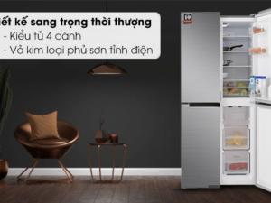 Tủ lạnh Sharp 401 lít SJ-FXP480V-SL sở hữu thiết kế đẳng cấp, tinh tế