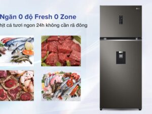 5. Sở hữu ngăn 0 độ Fresh 0 Zone giúp tủ lạnh làm lạnh nhẹ nhàng mà không cần giã đông