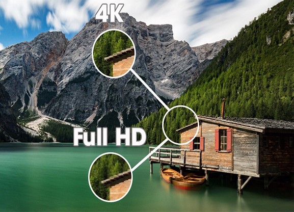 6. Độ phân giải 4K với độ nét cao gấp 4 lần so với Full HD
