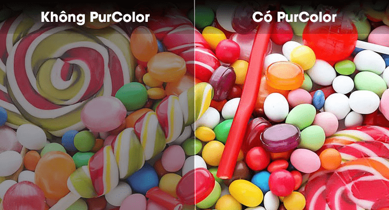 Công nghệ PurColor giúp màu sắc sống động, chân thật nhất