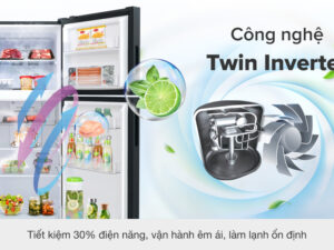 Tủ lạnh Aqua Inverter 283 lít AQR-T299FA(FB) - Tiết kiệm điện