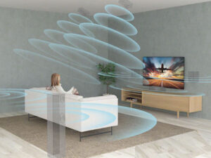 6. Công nghệ X-Balanced Speaker dàn loa bất đối xứng mang đến trải nghiệm âm thanh chân thực, sống động