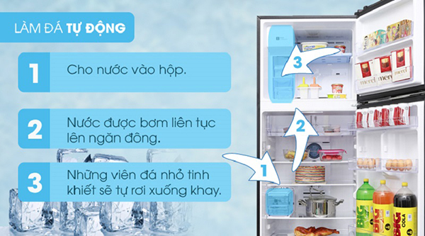 2. Cách sử dụng chức năng lấy đá bên ngoài của tủ lạnh Samsung