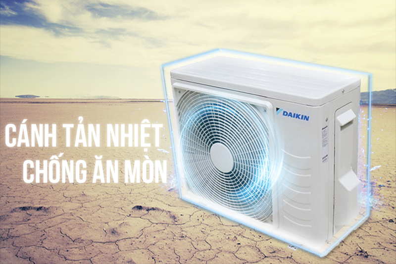Máy lạnh Daikin với độ bền cao với cánh tản nhiệt chống ăn mòn