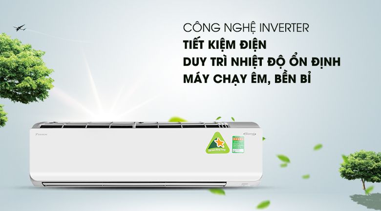 Máy lạnh Daikin tiết kiệm điện năng hiệu quả với bộ đôi công nghệ Inverter và chế độ Econo