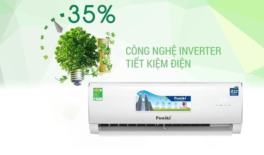 7. Máy lạnh Funiki giá rẻ sở hữu công nghệ Inverter tiết kiệm điện