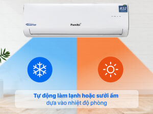 3. Máy lạnh Funiki là dòng điều hoà 2 chiều làm lạnh và sưởi ấm linh hoạt