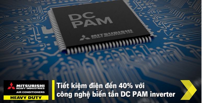 8. Tiết kiệm điện tối ưu nhờ công nghệ biến tấn DC PAM Inverter hiện đại