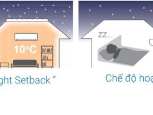 6. SRC13YXP-W5 sở hữu chế độ Night Setback tự động điều chỉnh nhiệt độ cho giấc ngủ trọn vẹn