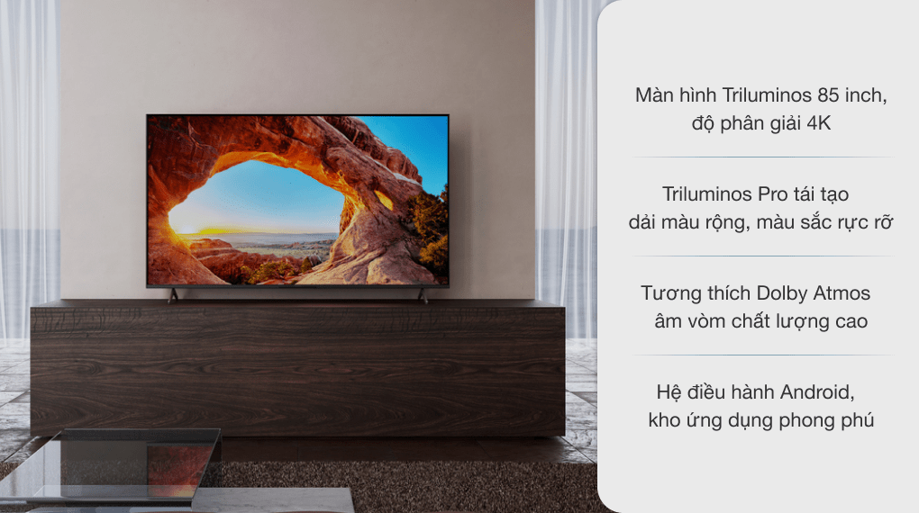 1. Android Tivi Sony KD-85X86J 4K 85 inch