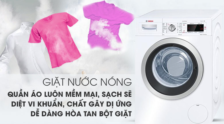 3. Máy giặt 9 kg | WAW28480SG sở hữu công nghệ giặt nước nóng thông minh