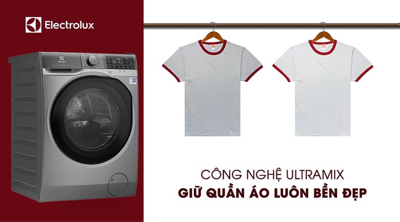 Máy giặt Electrolux EWF1141SESA có công nghệ UltraMix giúp quần áo giữ màu như mới sau mỗi lần giặt