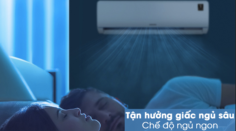 2. Điều hoà Samsung 9000BTU sở hữu chế độ ngủ ngon mang đến giấc ngủ trọn vẹn