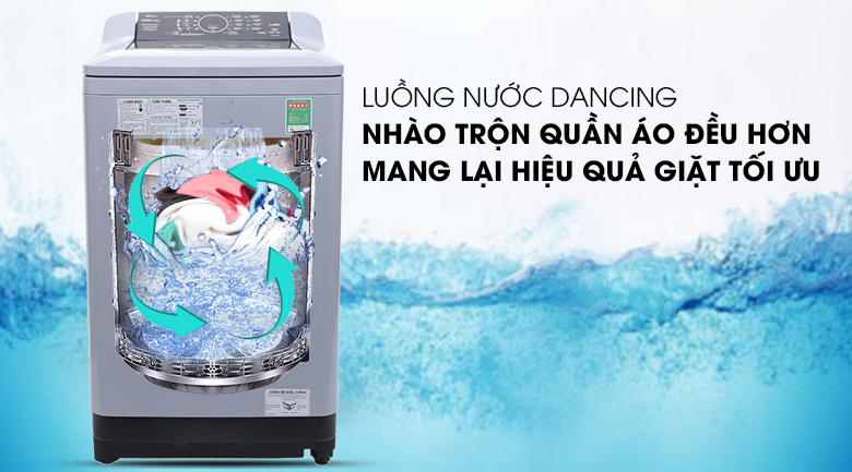 Luồng nước Dancing - Máy giặt Panasonic 9 kg NA-F90A4GRV