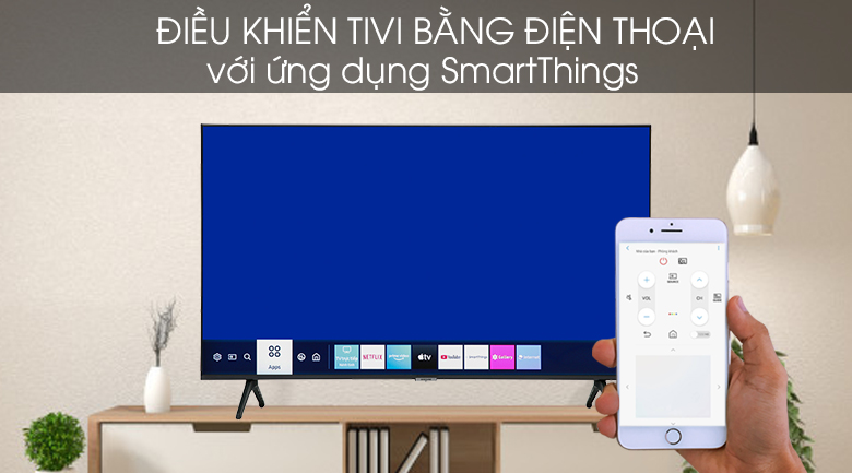 11. Tivi Samsung giá rẻ sử dụng ứng dụng SmartThings giúp bạn có thể điều khiển TV bằng điện thoại thông minh