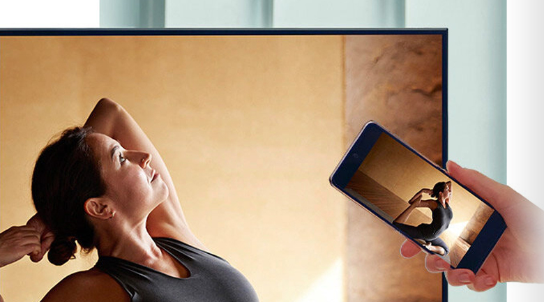 6. Tivi Samsung 43 có thể chiếu màn hình điện thoại lên tivi dễ dàng ngờ tính năng Tap View