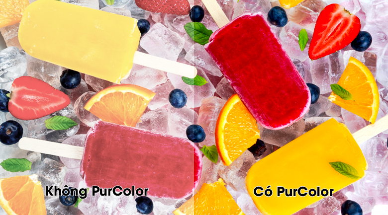 4. Công nghệ PurColortía hiện hình ảnh với đa dạng màu sắc sống động hơn