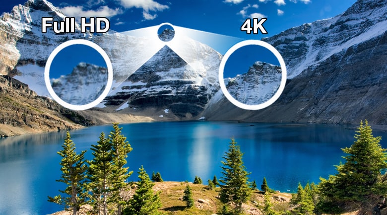 4. QA75LS03A có độ phân giải 4K cho hình ảnh sắc nét với 8 triệu điểm ảnh trên màn hình