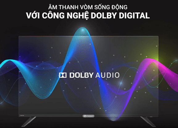 TV Casper sở hữu âm thanh vòm sống động với công nghệ Dolby laboratories đỉnh cao