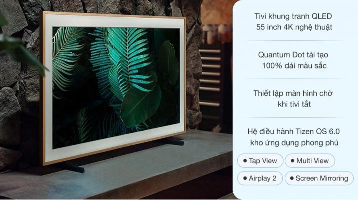 Smart Tivi Khung Tranh The Frame QLED Samsung 4K 55 inch QA55LS03B