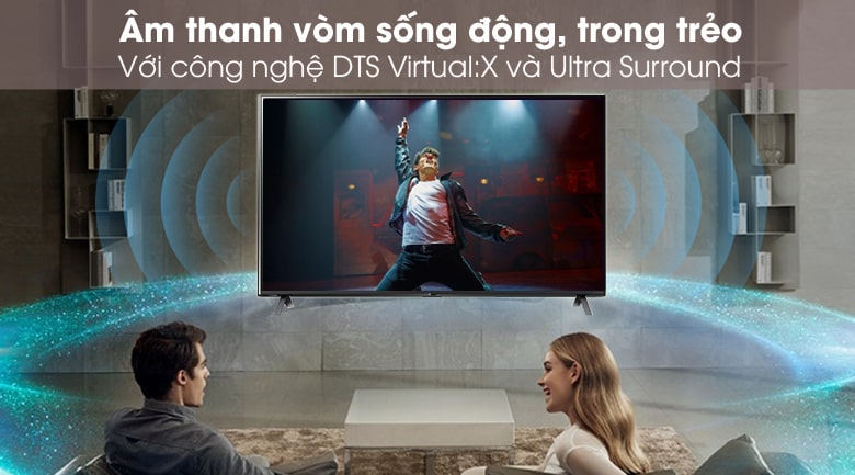 Giả lập âm thanh vòm với bộ đôi công nghệ DTS Virtual:X và Ultra Surround