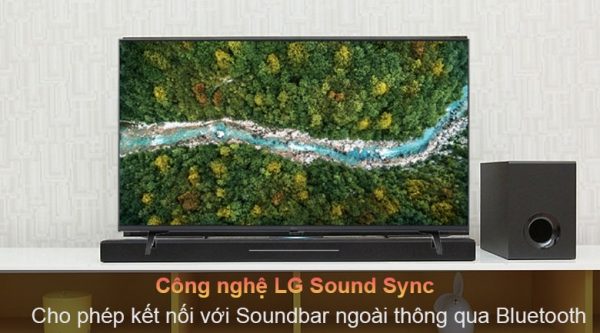 Tivi LG 43UP7750 cho bạn trải nghiệm âm thanh sống động, chi tiết hơn nhờ lọc âm Clear Voice và LG Sound Sync