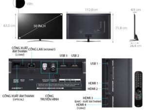 2. Mô tả cấu tạo của Tivi LG 50 inch 50NANO86TPA