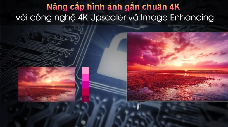 10. Tivi LG 55 Inch 55NANO80TPA hình ảnh thấp được nâng cấp lên gần 4K qua công nghệ 4K Upscaler và Image Enhancing