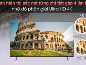 2. Tivi LG 4K 55 Inch 55NANO80TPA sắc nét từng chi tiết gấp 4 lần Full HD nhờ độ phân giải Ultra HD 4K