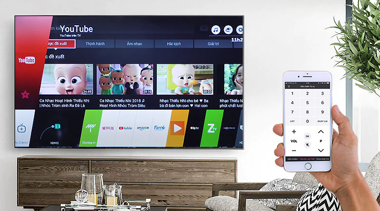 11. Điều khiển tivi bằng điện thoại dễ dàng thông qua ứng dụng LG TV Plus