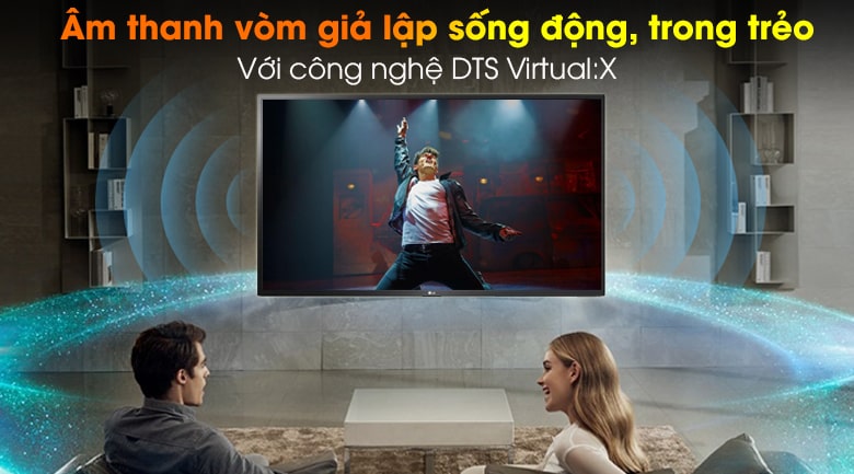 Tivi 65NANO86TNA sở hữu công nghệ âm thanh giả lập Ultra Surround kết hợp DTS Virtual:X tạo âm thanh vòm sống động