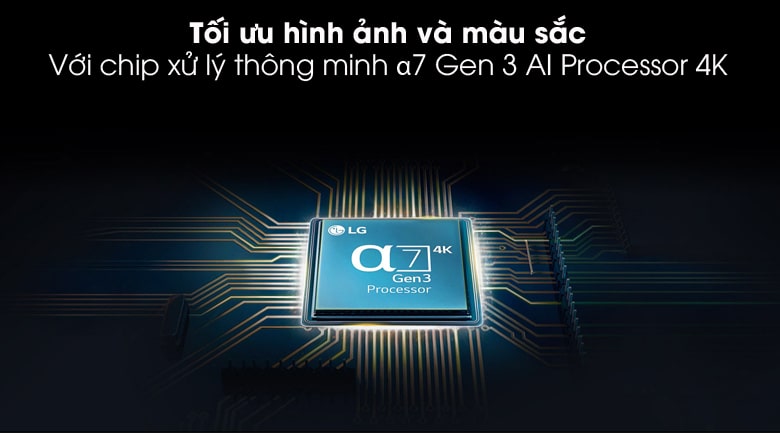 Tivi NanoCell 65Nano86TNA | Tối ưu hình ảnh và màu sắc nhờ chip xử lý thông minhα7 Gen 3 AI Processor 4K