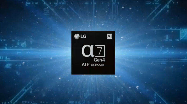 7. Tivi LG 65NANO86TPA sở hữu bộ xử lý α7 Gen 4 Processor 4K giúp hình ảnh có chất lượng cao hơn