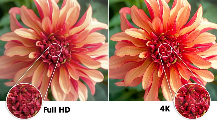 2. Smart Tivi Samsung UA43AU7700 chất lượng hình ảnh sắc nét với độ phân giải 4K