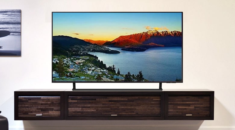 Tivi Samsung UA43AU9000 có thiết kế nhỏ gọn, tinh xảo