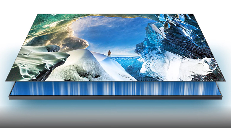 2. Tivi Samsung QA55Q70A | Công nghệ Dual Led giúp tăng cường thêm độ tương phản cho hình ảnh