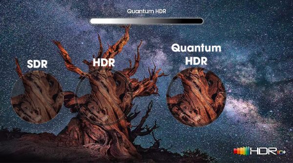 4. Tivi QLED | QA55Q70A sở hữu công nghệ quantum HDR mang đến hình ảnh chân thực với nhiều màu sắc sống động