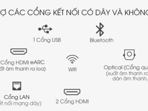 10. Tivi Samsung A43AU7700 đa dạng kết nối có dây và không dây