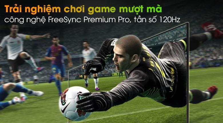 8. Công nghệ FreeSync Premium Pro, Game Mottion Plus mang đến trải nghiệm chơi game mượt mà