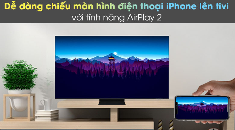 16. Dễ dàng chiếu màn hình điện thoại lên tivi nhờ các tính năng AirPlay 2 (iPhone) và Tap View (Samsung)